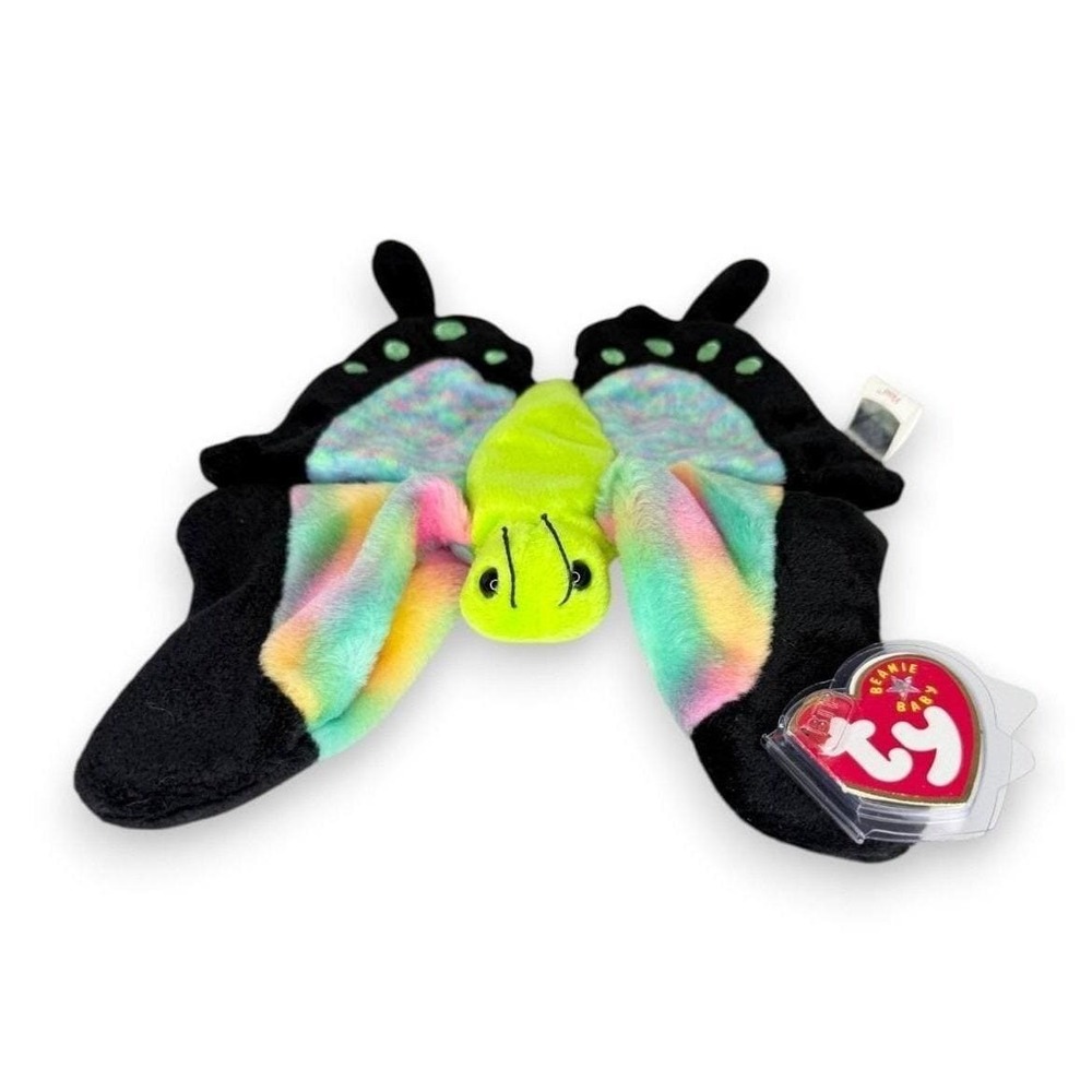 Float the Butterfly | Rainbow Wings | Mint Heart Tag TY Beanie Baby